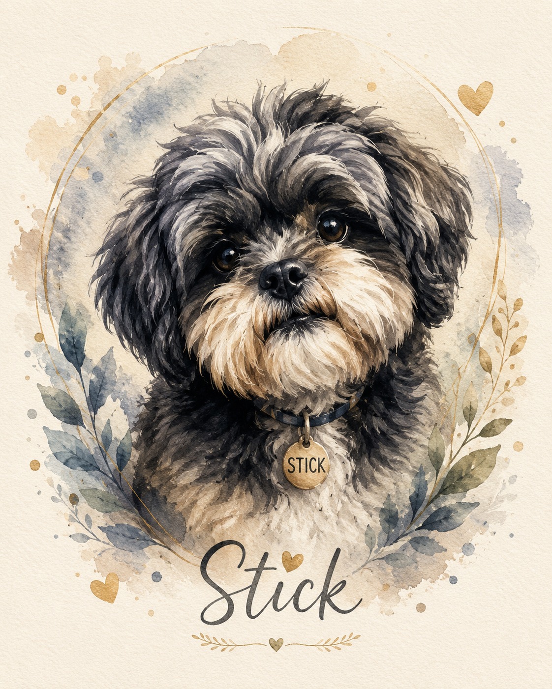 Retrato mascota Stick